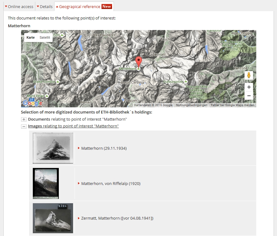 ETH-Bibliothek_Wissensportal_Suche_Matterhorn_Dokumentempfehlung_EN