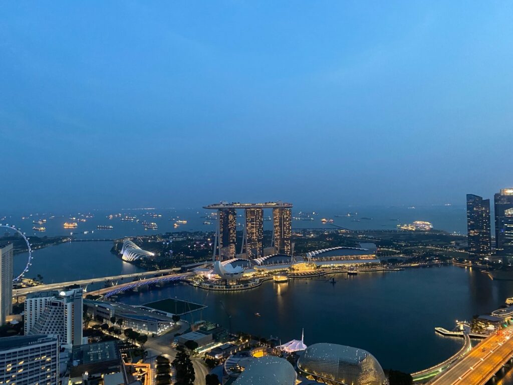 Sunset at the Marina Bay