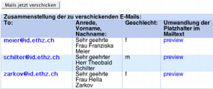 PMS-Vorschau