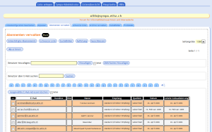 Sympa-Abonnentenverwalten