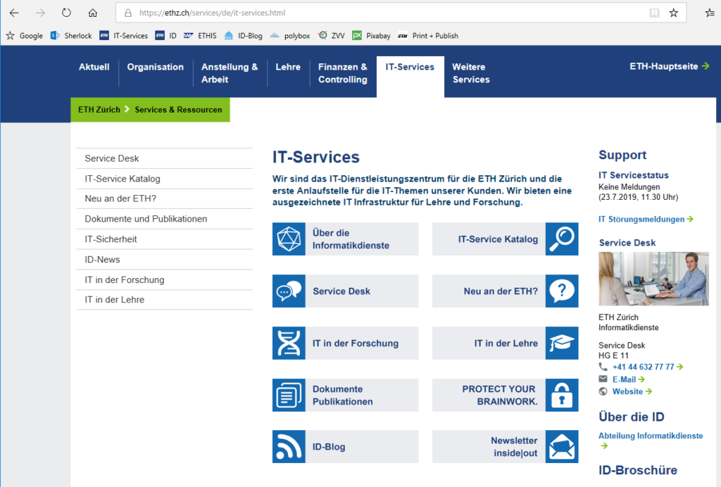 IT Services of ETH Zurich