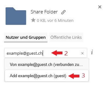 So funktioniert das neue Guest-User Feature der polybox.