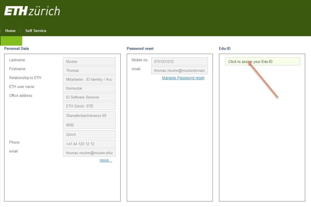 IAM (Identity und Access Management) > Self Service > edu-ID