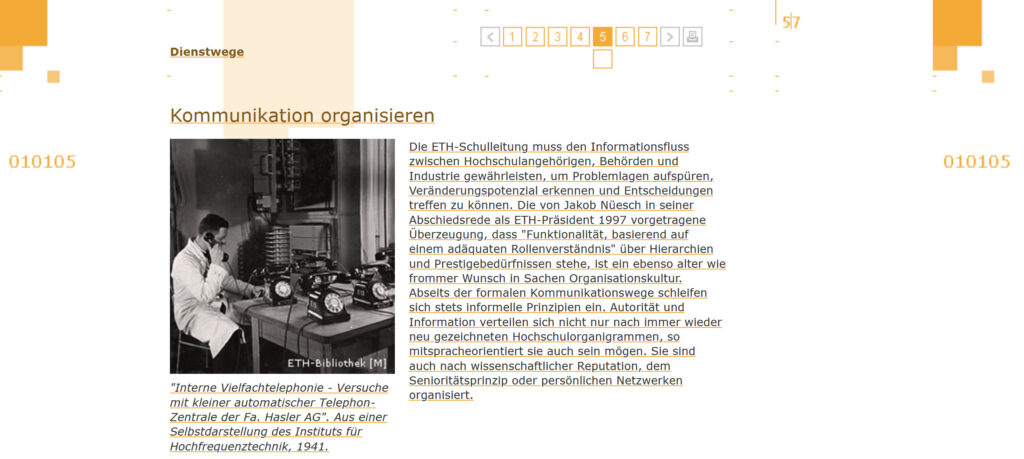 Historie-Fundstück-Bild vom ETH-Web